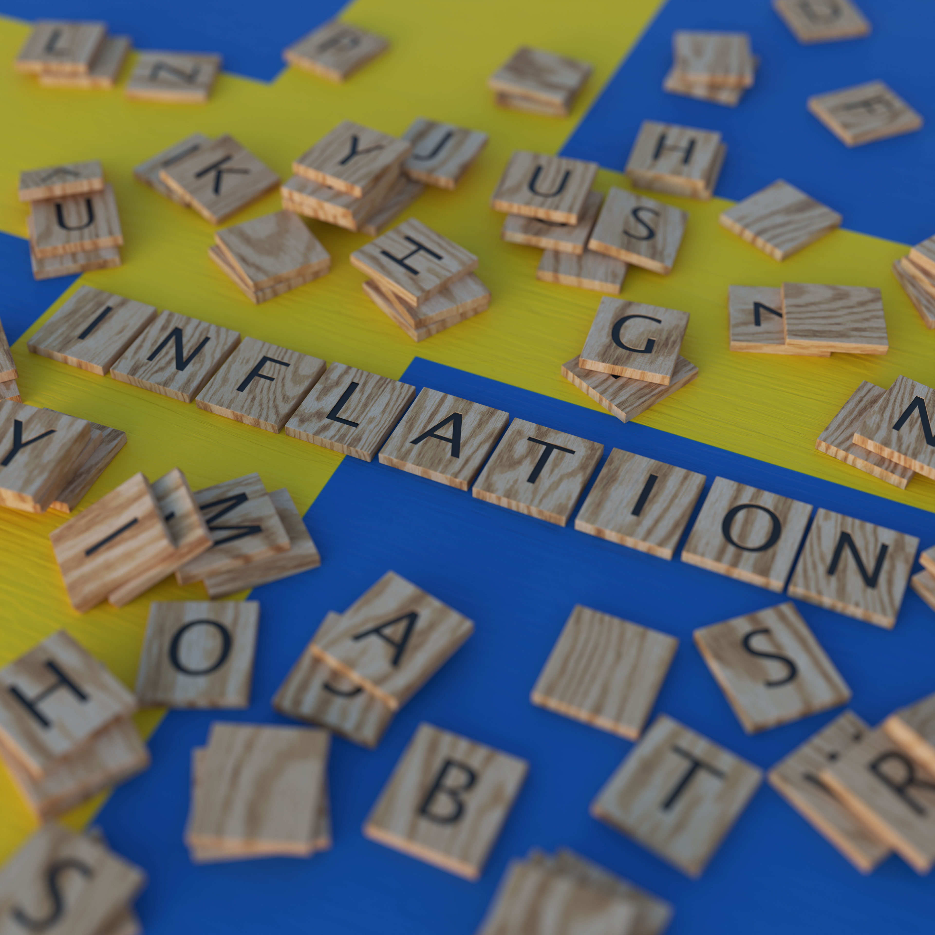 Inflation In Sweden With Scrabble Letters