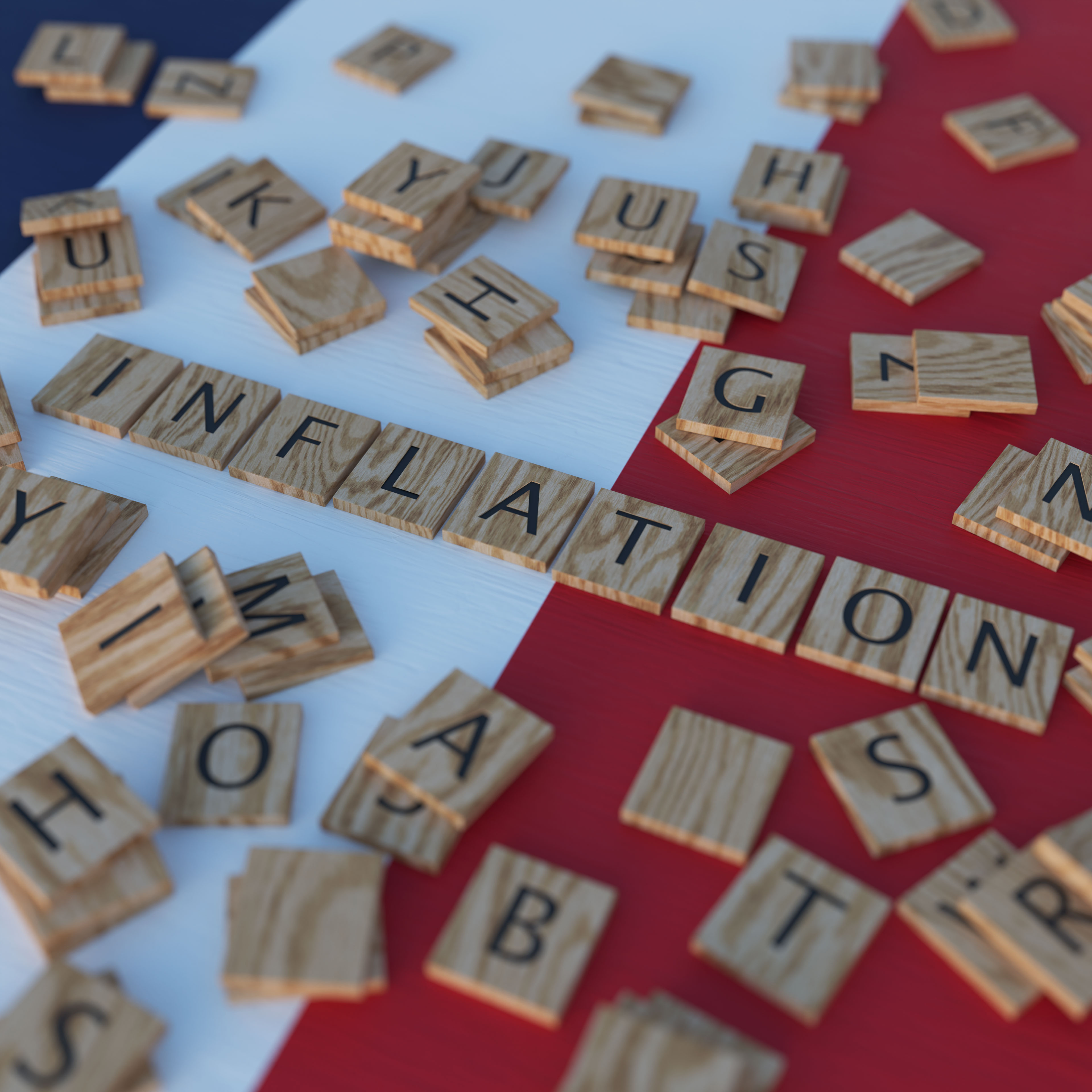 Inflation In France With Scrabble Letters