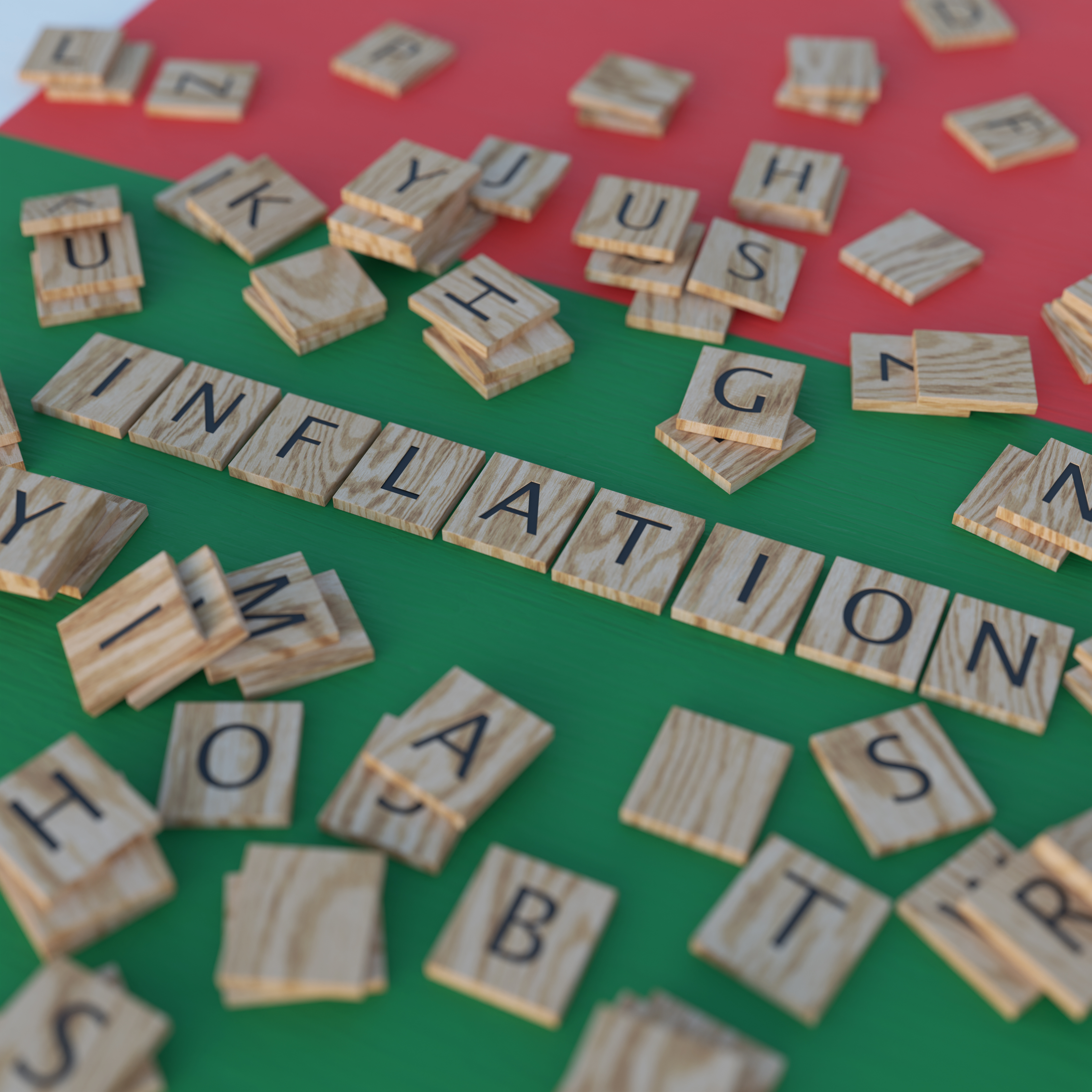 Inflation in Madagascar Represented with Scrabble Letters