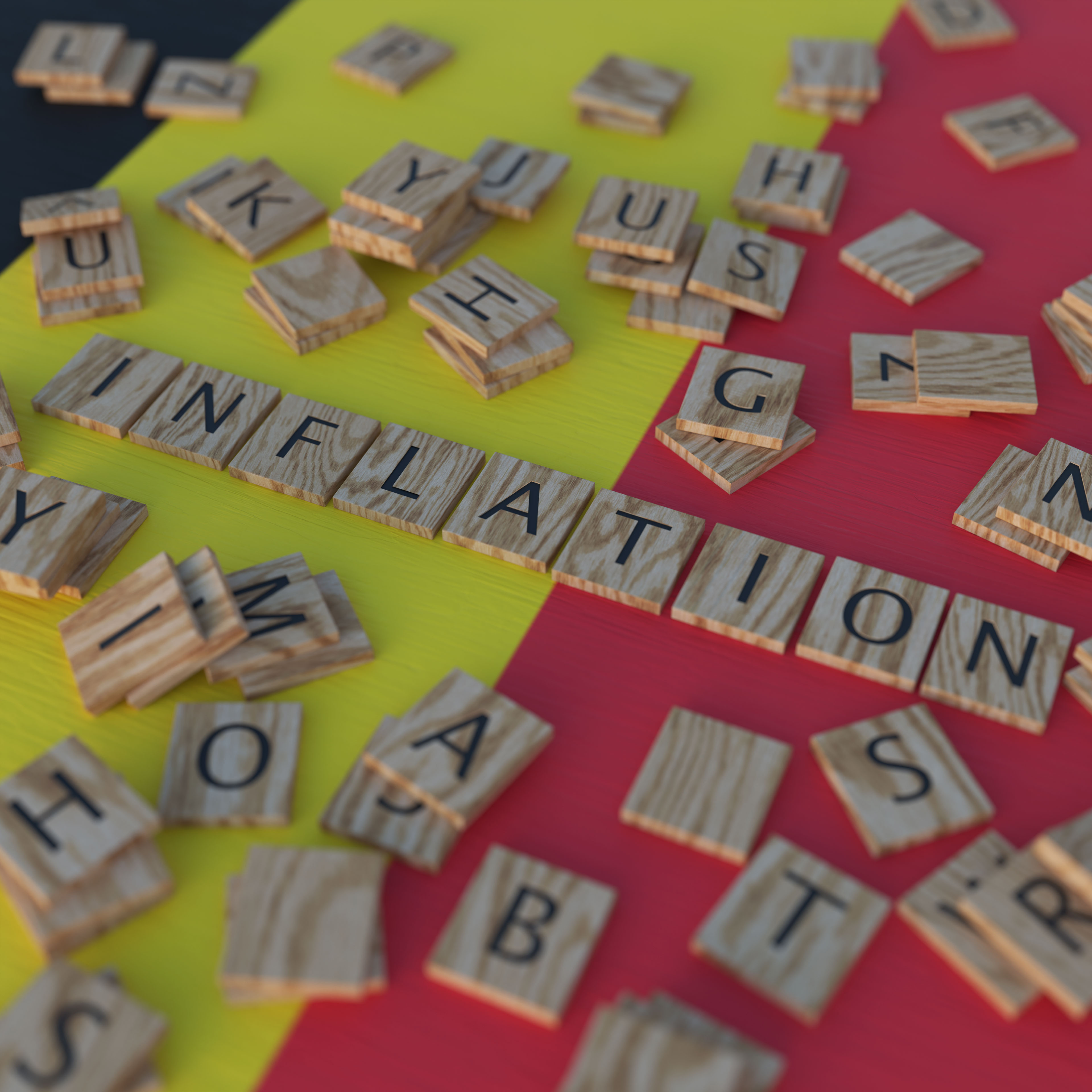 Inflation In Belgium With Scrabble Letters