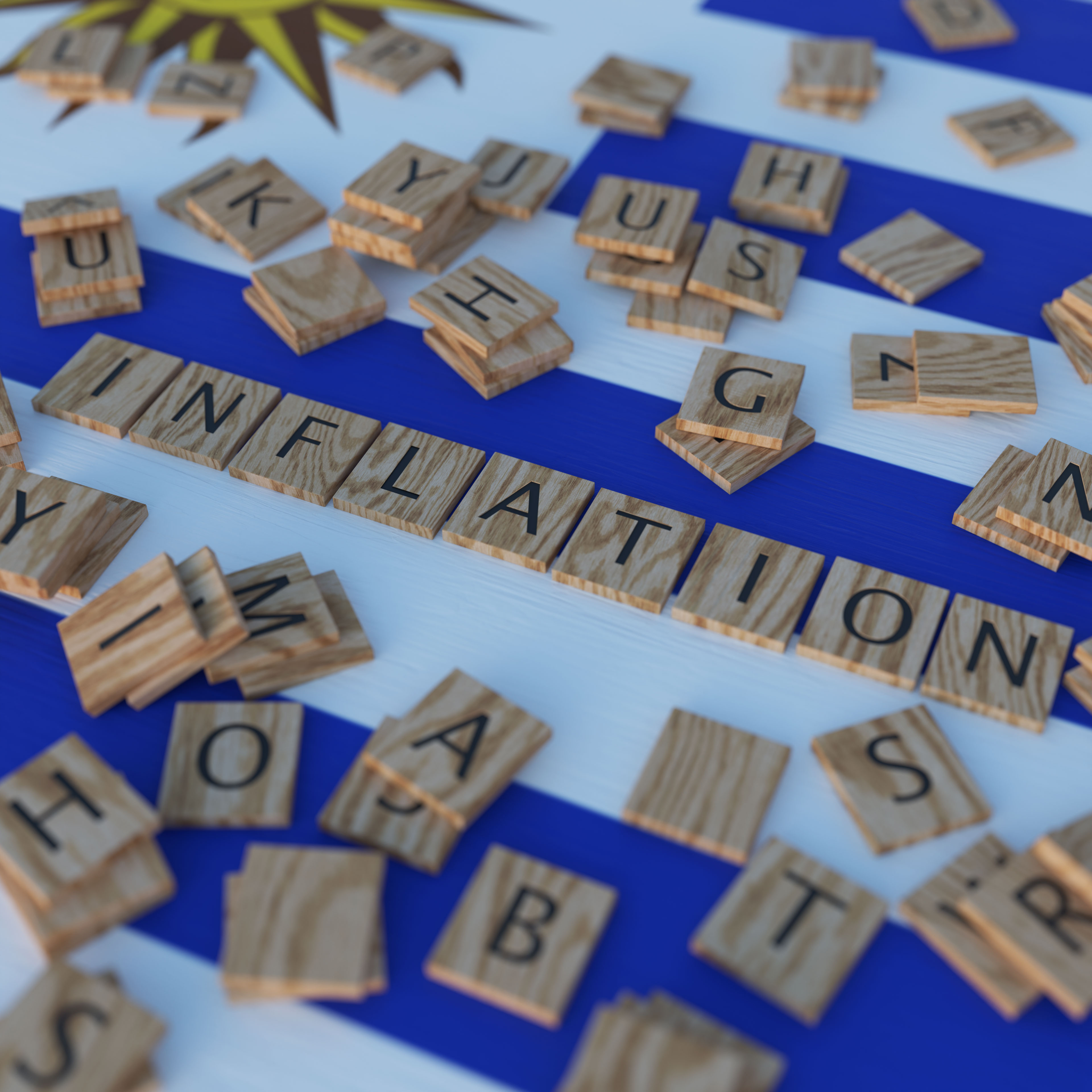 Inflation In Uruguay With Scrabble Letters