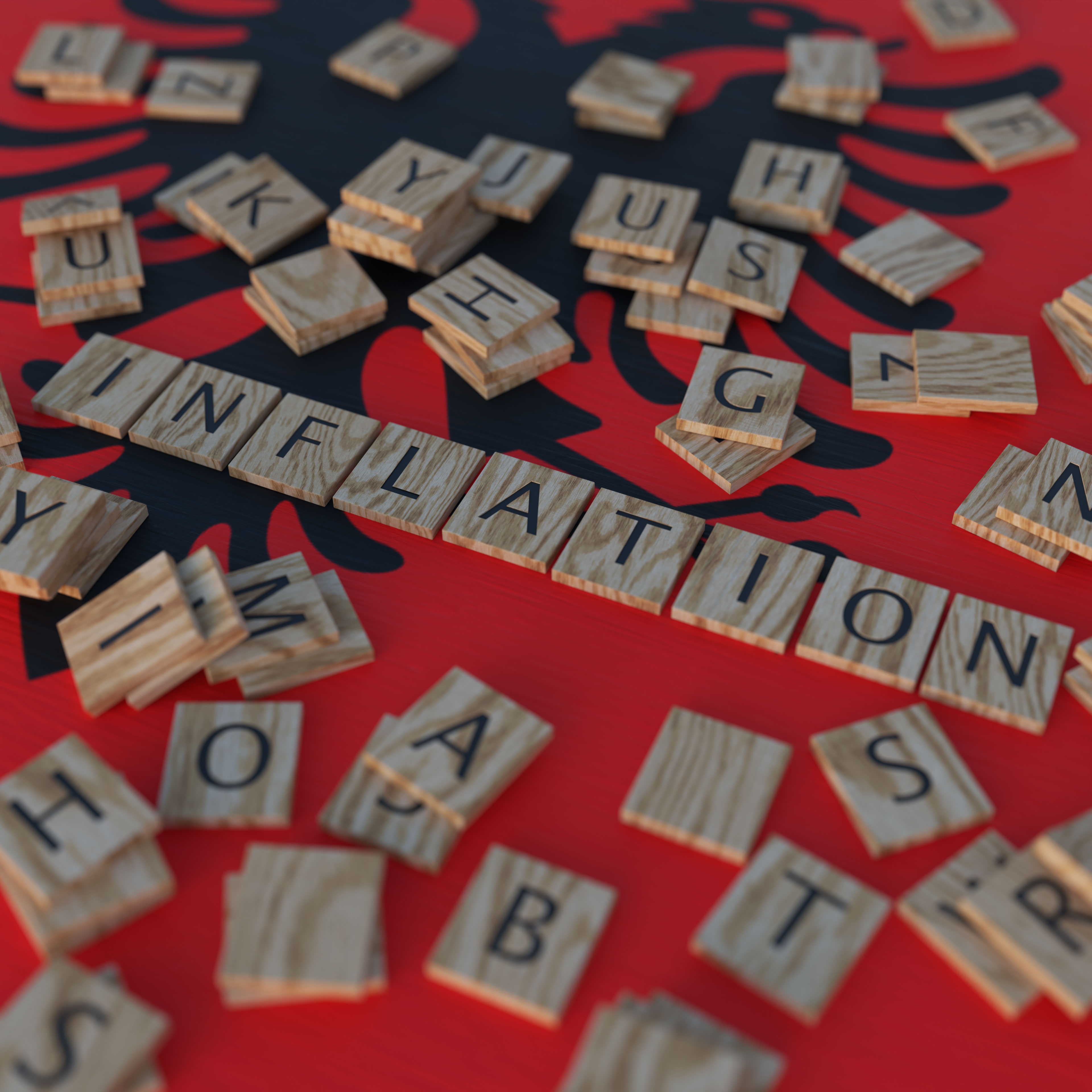 Inflation In Albania With Scrabble Letters