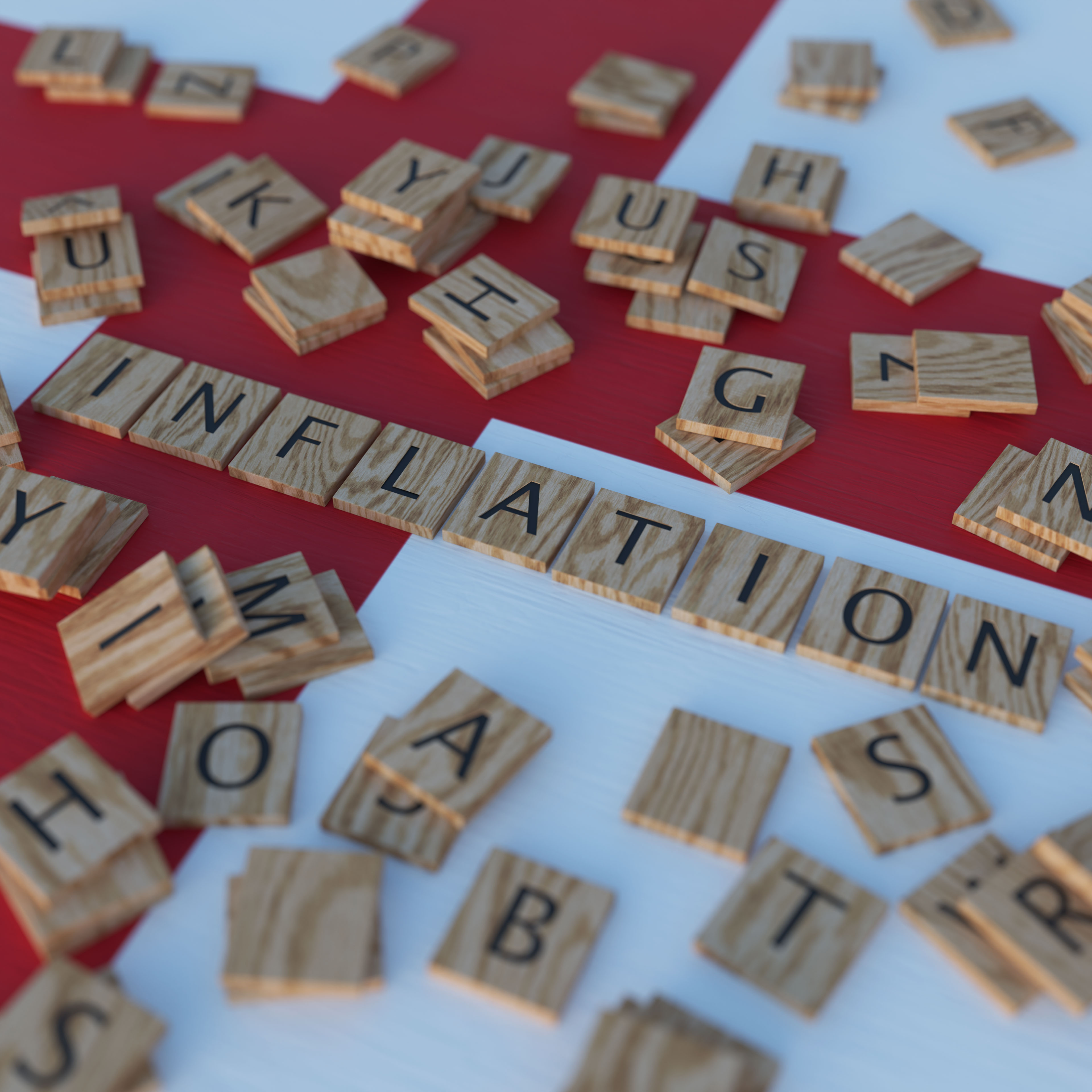 Inflation In England With Scrabble Letters