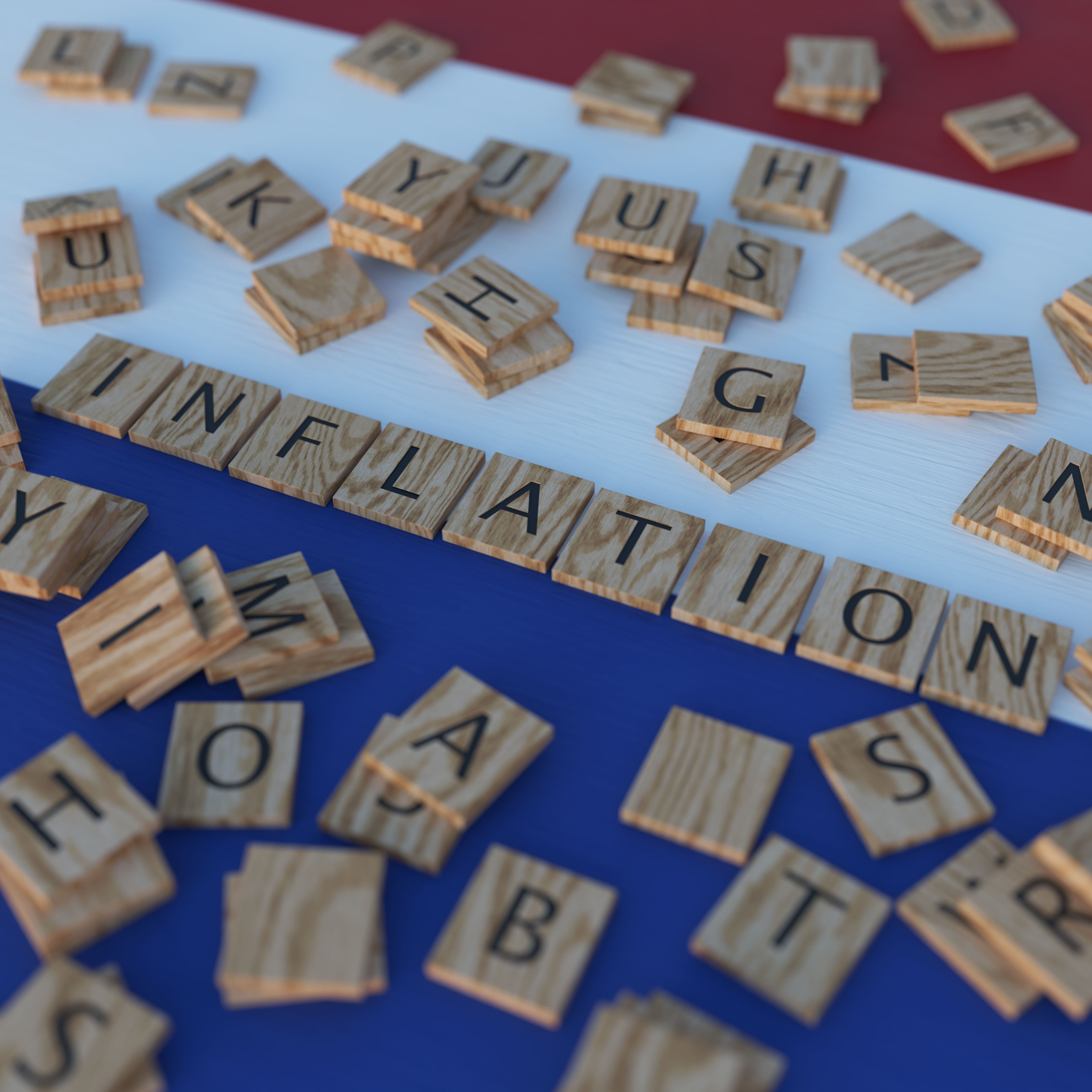 Inflation In Netherlands With Scrabble Letters