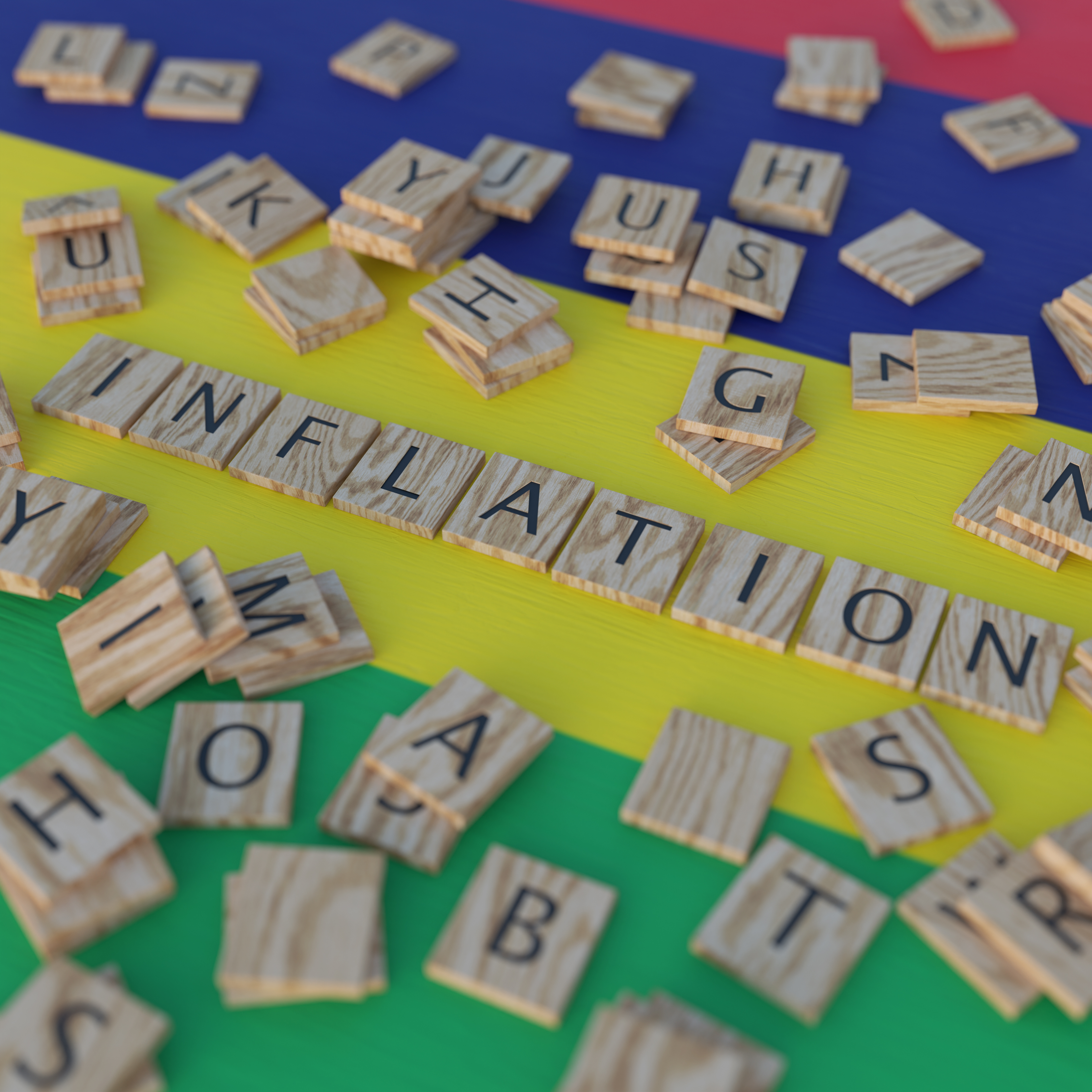 Inflation in Mauritius Represented with Scrabble Letters