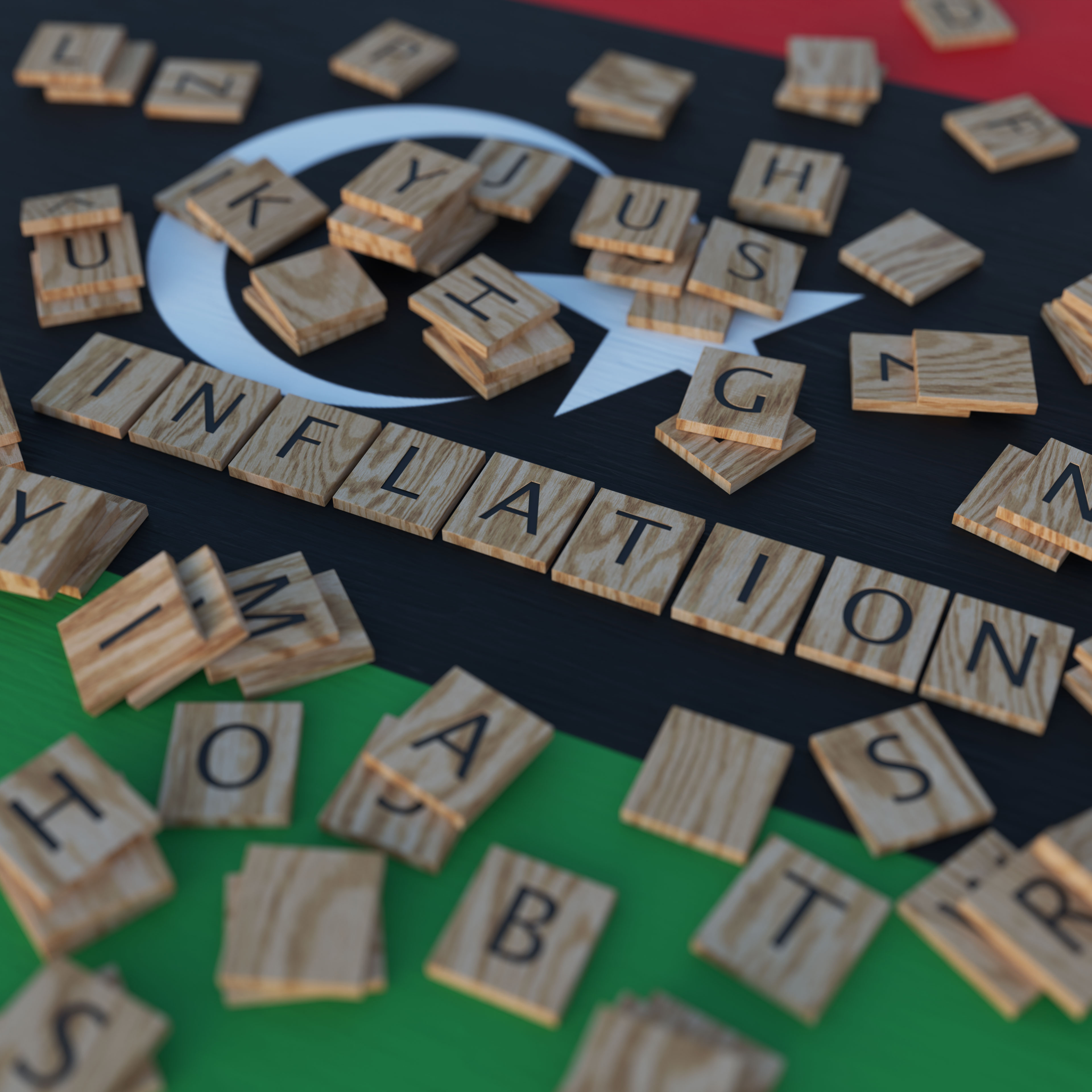 Inflation In Libya With Scrabble Letters