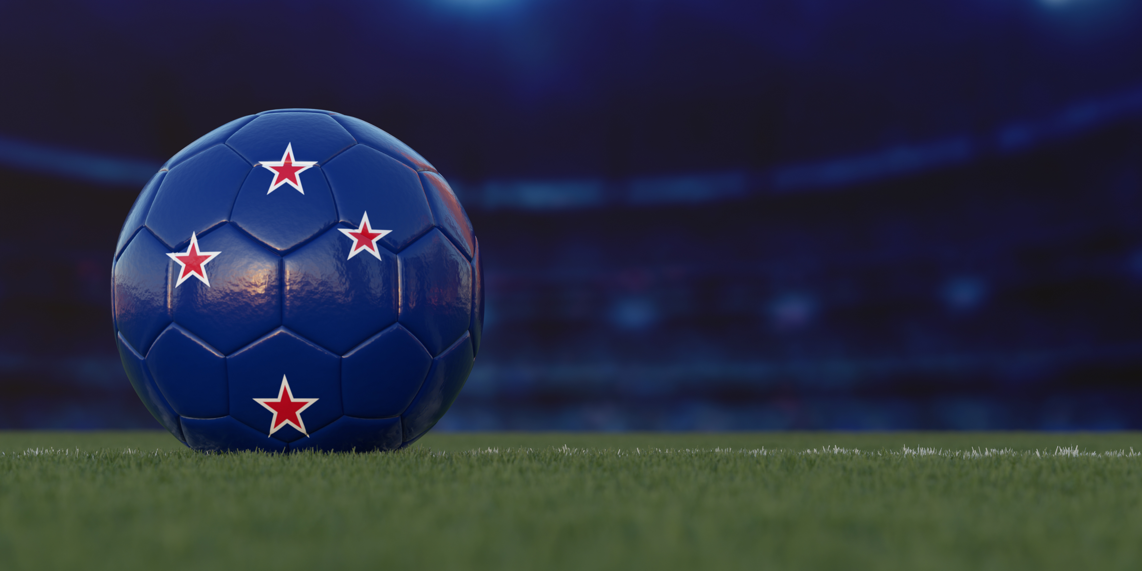 New Zealand Flag Design on a Football