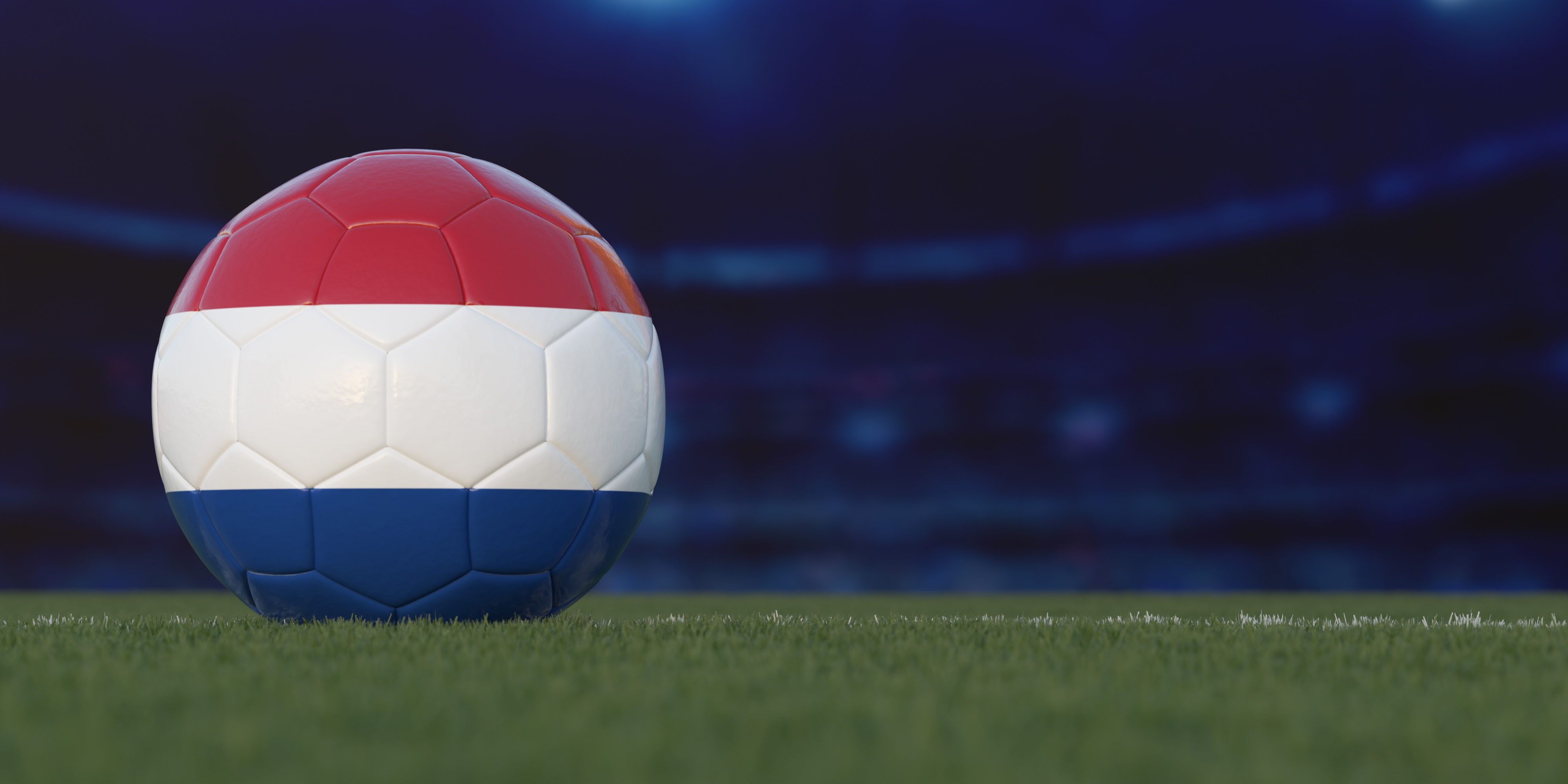 Netherlands Flag Design on a Football