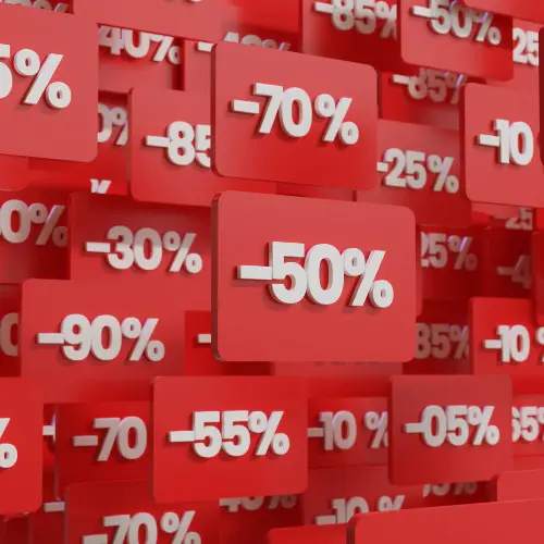 Sale Sign on Bright Background